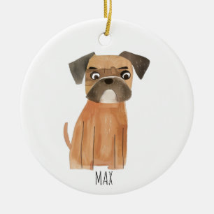 Cute Dog Ceramic Tree Decoration
