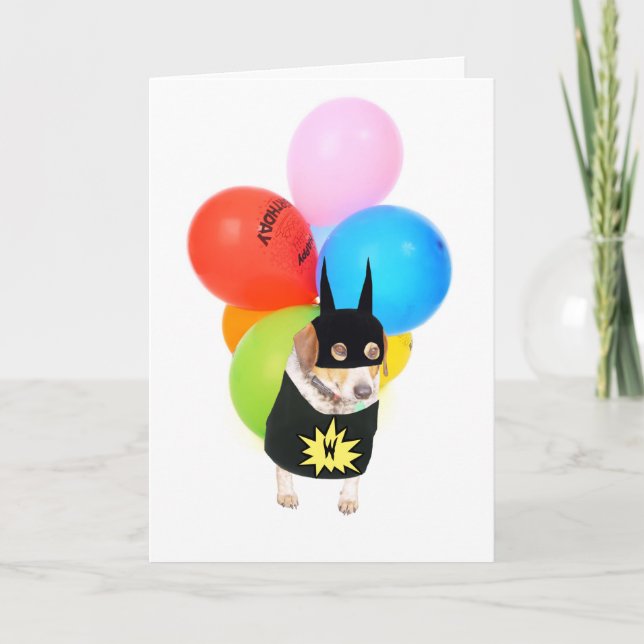 Cute Dog/Child's Birthday Card (Front)