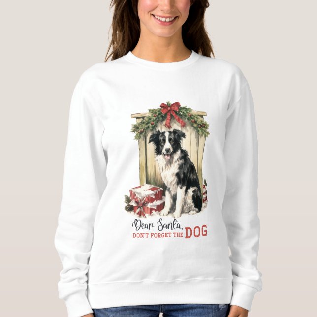 Cute Dog Christmas Sweatshirt (Front)