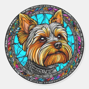 Cute Dog Classic Round Sticker