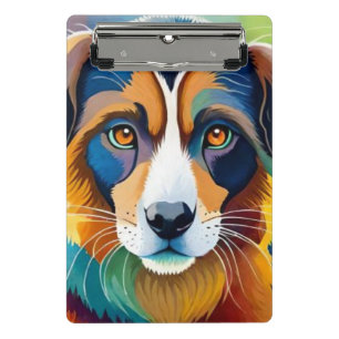 Cute dog close up mini clipboard