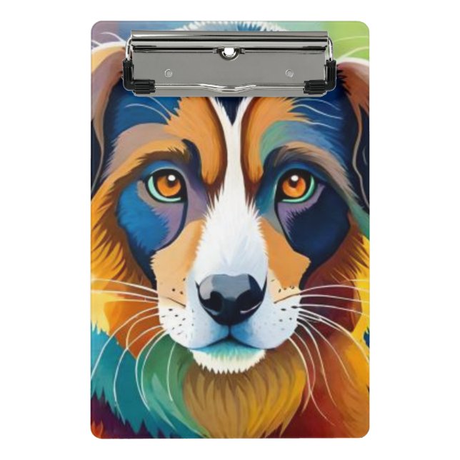 Cute dog close up mini clipboard (Front)
