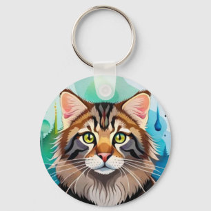 Cute dog close up mini clipboard key ring