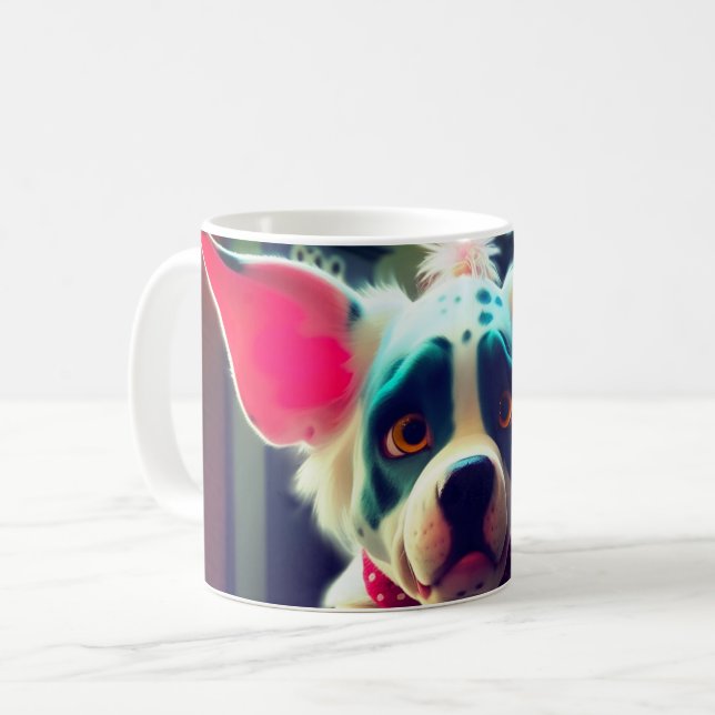 Cute Dog Coffee Mug (Front Left)