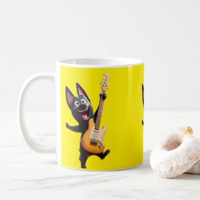 Cute Dog Coffee Mug – Perfect Gift for Pet Lovers (With Donut)