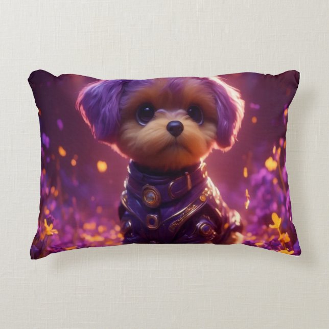 cute dog  decorative cushion (Front)