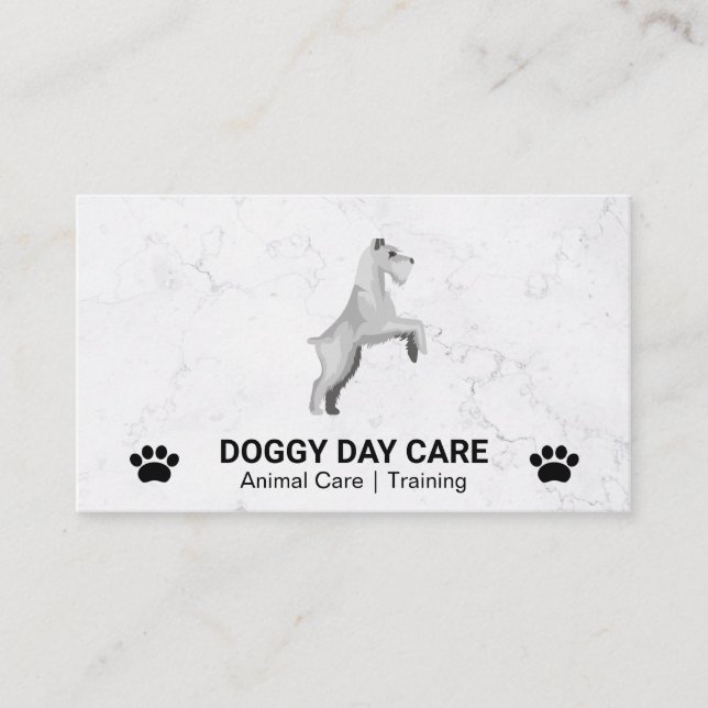 Cute Dog | Dog Paws | Animal Services  Business Card (Front)