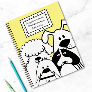 Cute Dog Doodle Notebook