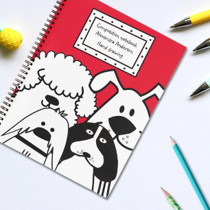 Cute Dog Doodle Notebook