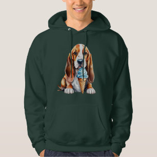 Cute dog eating ice cream hoodie