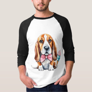Cute dog eating ice cream T-Shirt