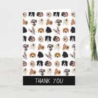 Cute Dog Face Illustration Pattern