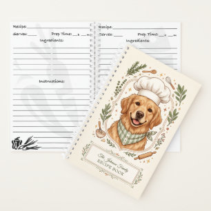 Cute Dog Family Recipe Book