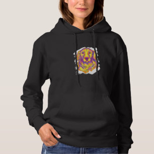 Cute Dog For Golden Retriever Dog Colourful Pop St Hoodie