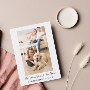 Cute Dog Funny New Address Moving Announcement Postcard