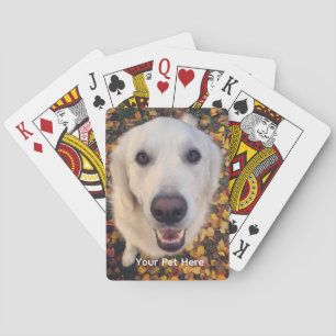 Cute dog gift for pet parents playing cards