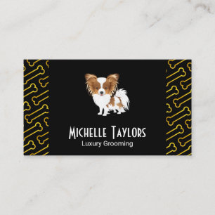 Cute Dog   Gold Bones Business Card