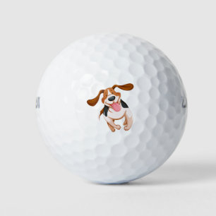 Cute dog golf balls
