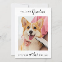 Cute Dog Grandma Personalised Pet Photo Birthday