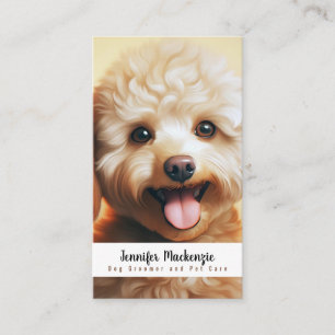Cute Dog Groomer Grooming Service Pet Care  Business Card