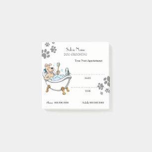 Cute dog grooming Appointment Post-it® Notes