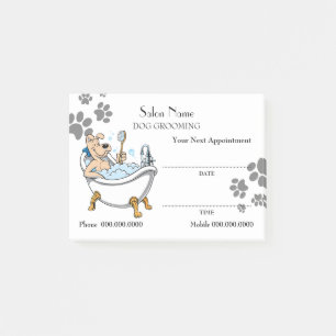 Cute dog grooming Appointment Post-it® Notes