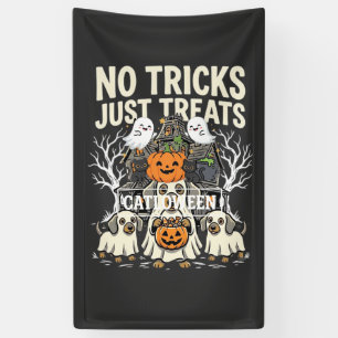 Cute Dog Halloween No Tricks Just Treats_1 Banner
