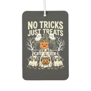 Cute Dog Halloween No Tricks Just Treats_1 Car Air Freshener