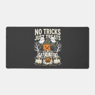 Cute Dog Halloween No Tricks Just Treats_1 Desk Mat