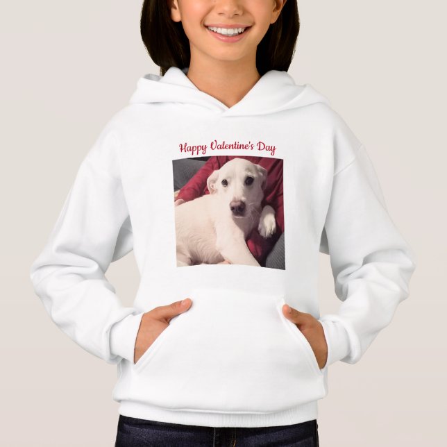 Cute Dog Happy Valentines Day Kids (Front)