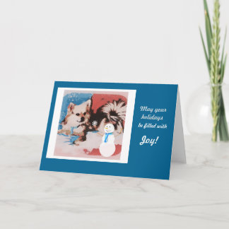 Cute Dog Holiday Card