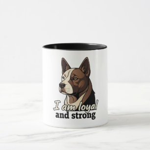 Cute Dog Illustration   Personalised Pet Lover Cof Mug