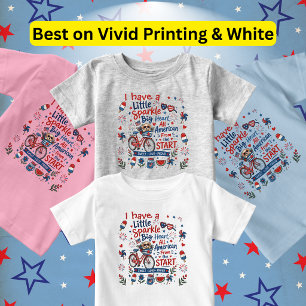 Cute Dog in Bicycle Big Heart All American  Toddler T-Shirt