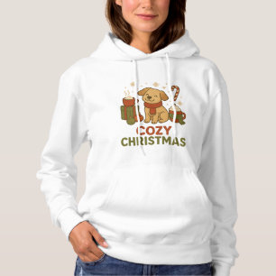 Cute Dog in Christmas Outfit with Cosy Christmas Hoodie