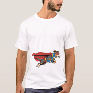 Cute Dog in Hero Costume Tee
