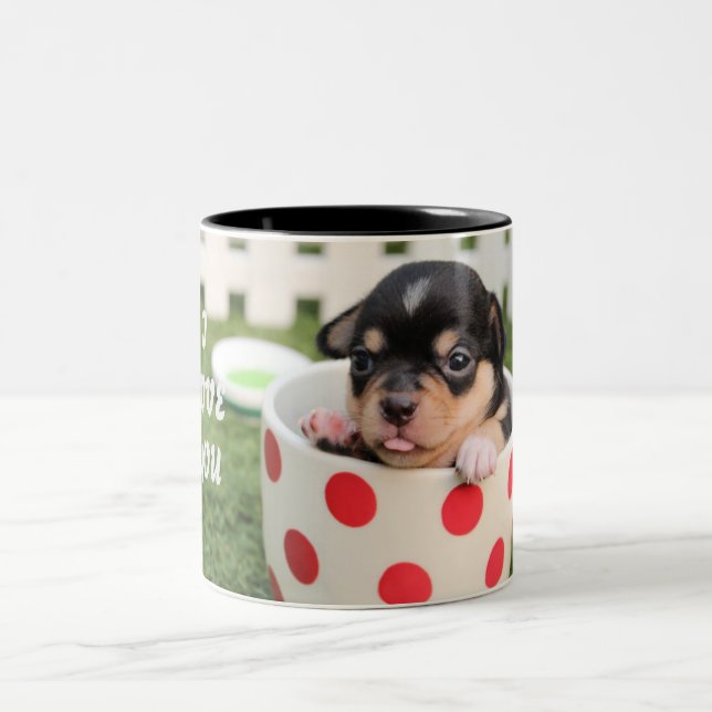 Cute Dog in mug (Center)