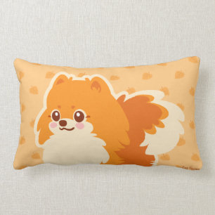 Cute Dog Kawaii Pomeranian Lumbar Cushion