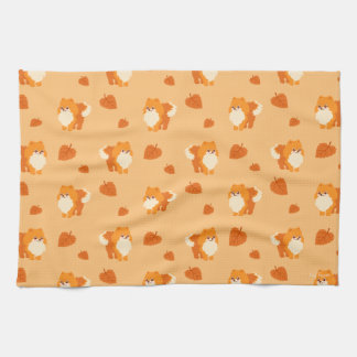 Cute Dog Kawaii Pomeranian Tea Towel
