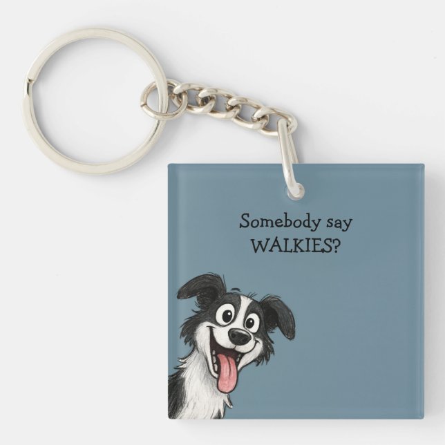 Cute Dog  Key Ring (Front)
