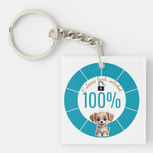 Cute Dog Keychain – Custom Text & Image