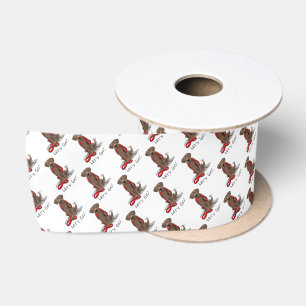 Cute Dog - Let's Go! Chocolate Labrador Retriever Satin Ribbon