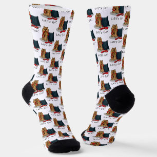 Cute Dog - Let's Go! Yorkshire Terrier (Yorkie) Socks