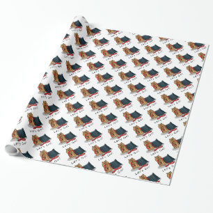 Cute Dog - Let's Go! Yorkshire Terrier (Yorkie) Wrapping Paper