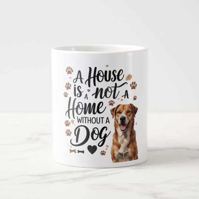  Cute Dog Lover Jumbo Mug (Front)