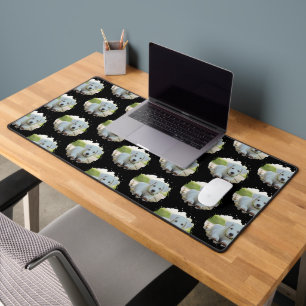 Cute Dog Lovers Personalised Photo Pattern Desk Mat