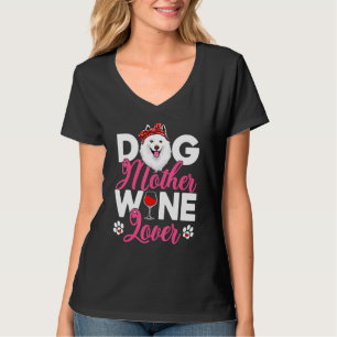 Cute Dog Mother American Eskimo Dog Mother's Day 1 T-Shirt