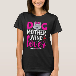 Cute Dog Mother American Eskimo Dog Mother's Day T-Shirt