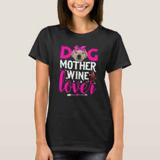 Cute Dog Mother Golden Retriever Dog Mother's Day T-Shirt