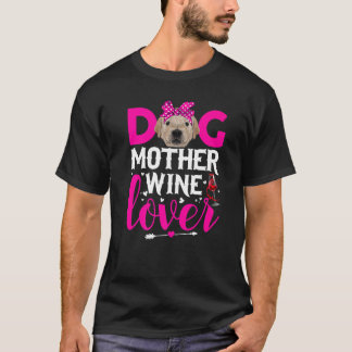 Cute Dog Mother Golden Retriever Dog Mother's Day T-Shirt