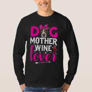 Cute Dog Mother Pitbull Dog Mother's Day T-Shirt